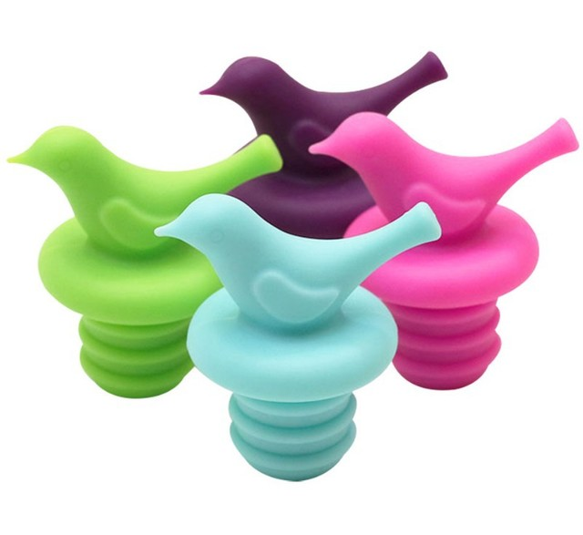 Little bird silicone wine bottle stopper Little bird silicone wine bottle stopper